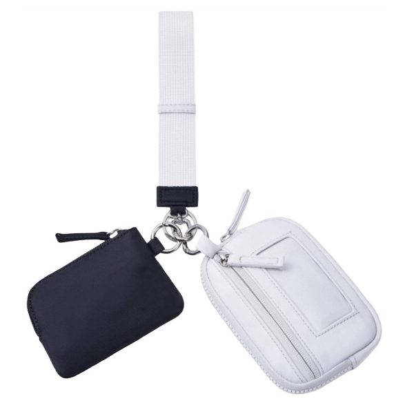 黑灰色_1784281887267.jpg 2-in-1 Lightweight Nylon Wristlet Wallet