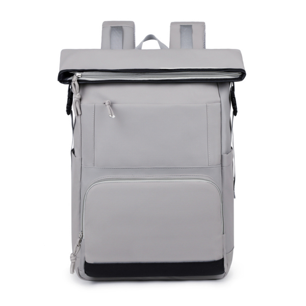 Waterproof Roll-Top Travel Backpack with Luggage Sleeve