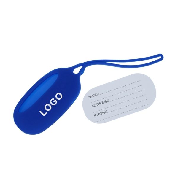 46750256.jpg Oval Silicone Luggage Tag for Travel