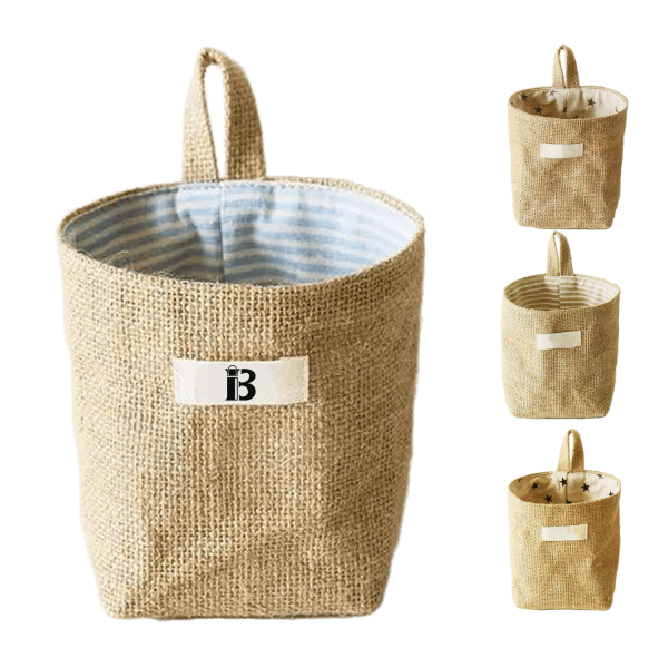 Cotton Linen Hanging Storage Bag