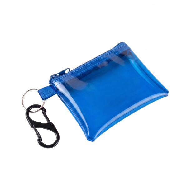 Transparent PVC Coin Purse with Keychain