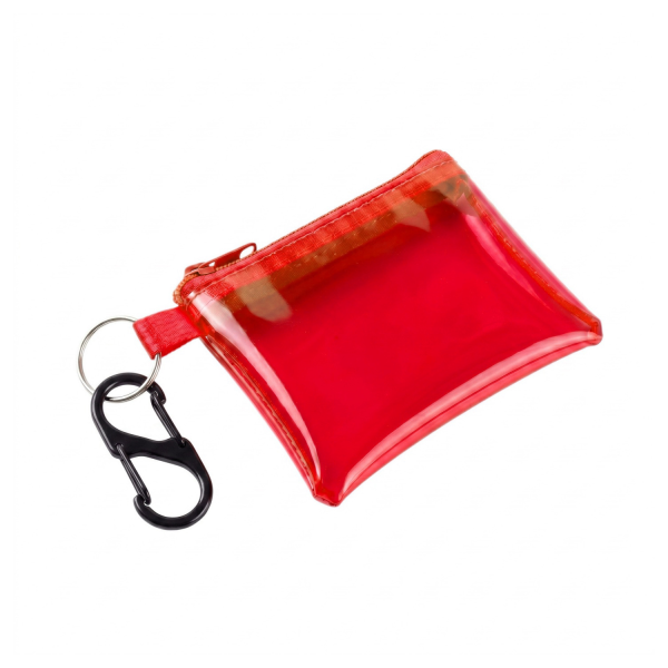 Transparent PVC Coin Purse with Keychain
