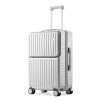 灰_1787281920386.jpg 20 in Trolley SuitCase with Front Pocket