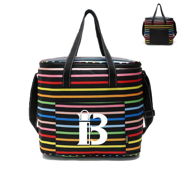 2_1787821073662.jpg 28L Oxford Cloth Striped Insulated Cooler Bag