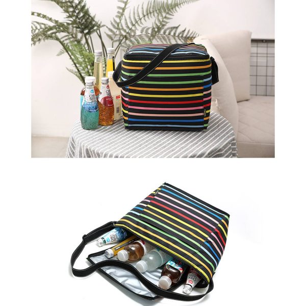 5_1786525958526.jpg 28L Oxford Cloth Striped Insulated Cooler Bag