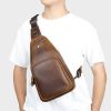 Genuine Leather Crossbody Chest Bag