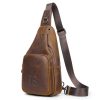 Genuine Leather Crossbody Chest Bag