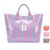 Glossy PVC Stripe Handbag