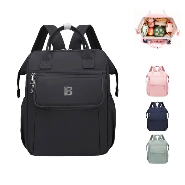 主图_1791085574828.jpg Large Capacity Oxford Diaper Backpack