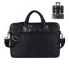 14 Inch PU Leather Laptop Briefcase