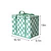 No-Woven Checkered Insulated Grocery Bag