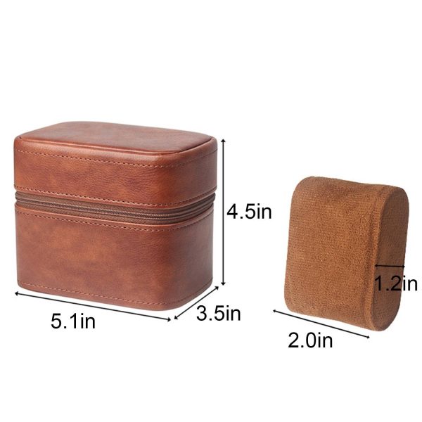 Pu Leather Watch Box with Zipper