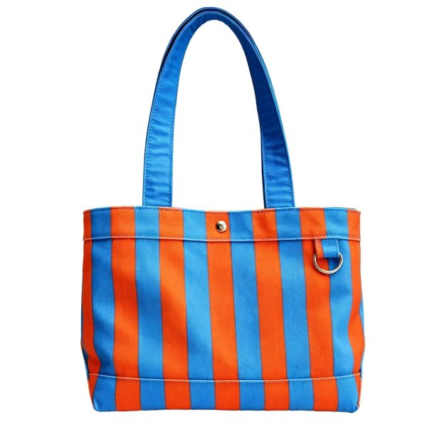 橙_1788948156377.jpg Striped Canvas Tote Bag