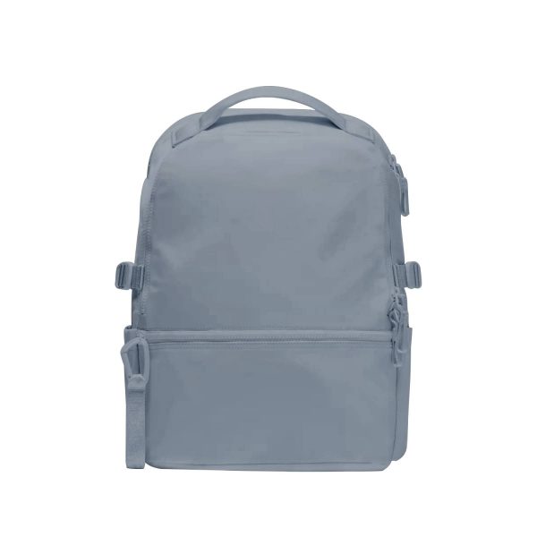 深灰_1787542526273.jpg 22L Nylon Water Resistant Backpack w/ Multiple Compartments
