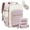 粉色_1788156696318.png 40L Travel Backpack with 3 Packing Cubes
