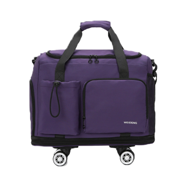 紫色_1789626327720.png Foldable Large Capacity Spinner Wheel Travel Bag