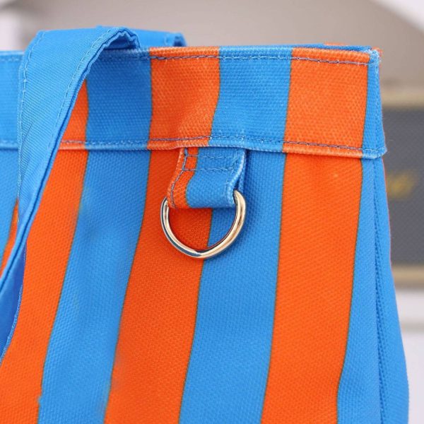 细节_1788948110768.jpg Striped Canvas Tote Bag