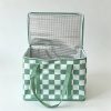 No-Woven Checkered Insulated Grocery Bag