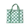 No-Woven Checkered Insulated Grocery Bag