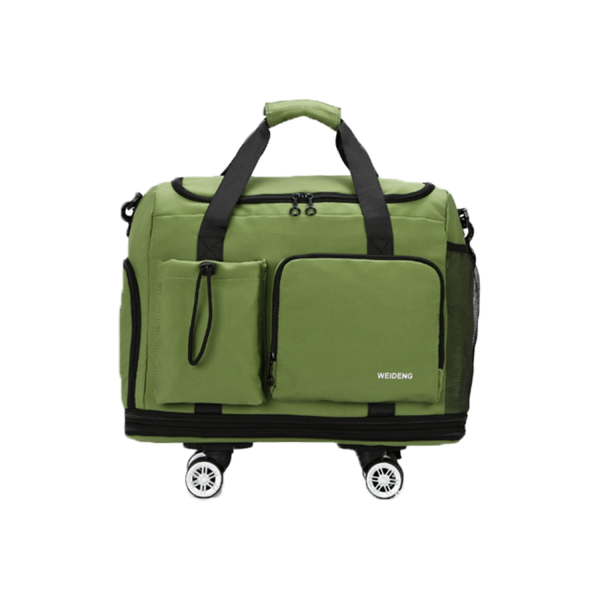 绿色_1789627132610.png Foldable Large Capacity Spinner Wheel Travel Bag