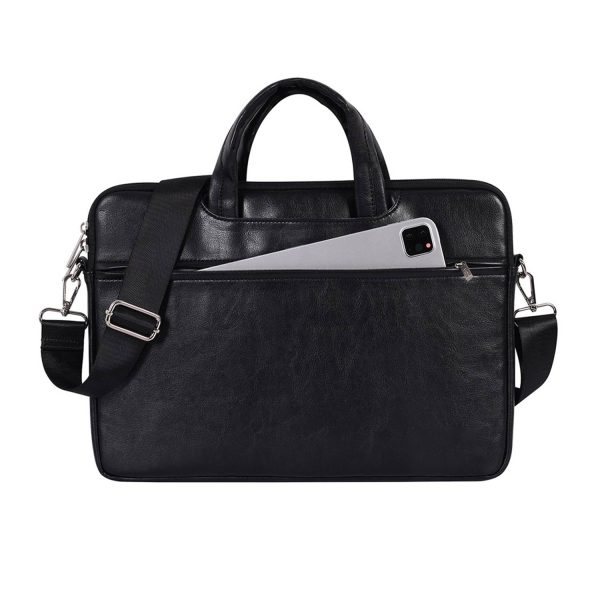 14 Inch PU Leather Laptop Briefcase