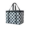 No-Woven Checkered Insulated Grocery Bag